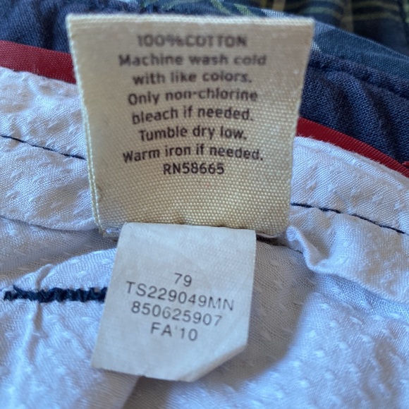 Transcript - Men’s plaid flat front Shorts Size 34W - Picture 5 of 5